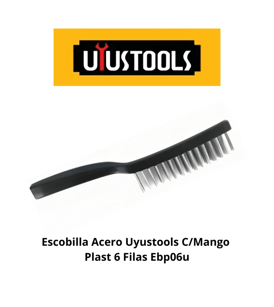 ESCOBILLA ACERO UYUSTOOLS C/MANGO EBP06U