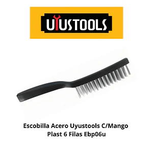 ESCOBILLA ACERO UYUSTOOLS C/MANGO EBP06U
