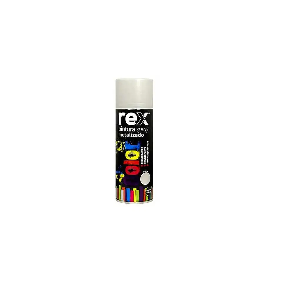 SPRAY REX METALICO PLATA 400 ML.60026 1