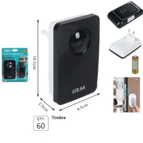 TIMBRE INALAMBRICO ENCHUFE IRM-12957