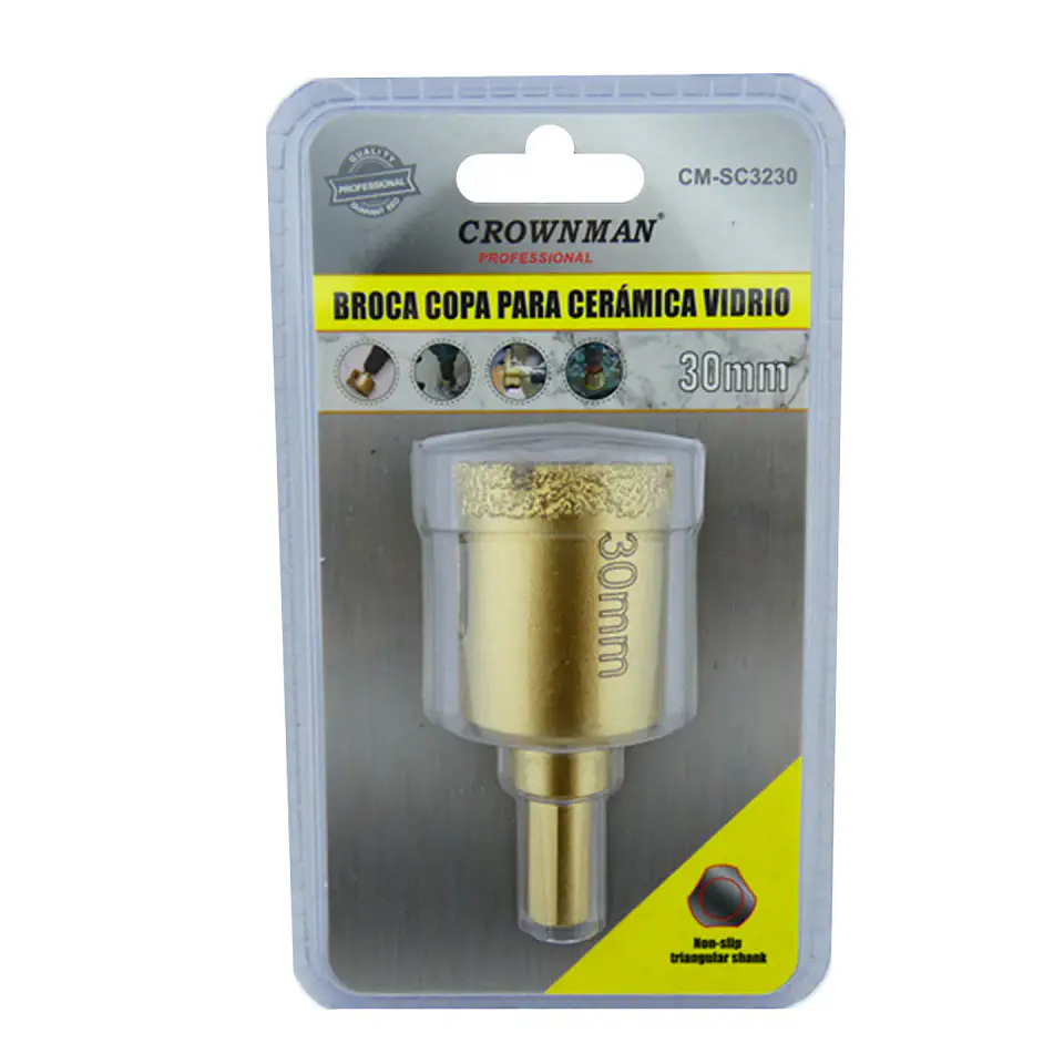 BROCA DIAMANTADA 30 MM CROWNMAN CM-SC3230 1