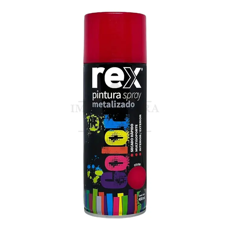 SPRAY REX METALICO ROJO 400 ML.60029 1