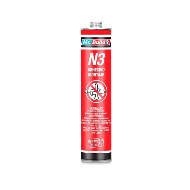 ADHESIVO MONTAJE N3 MR BUILD 280 Ml ADHSIL096046 1
