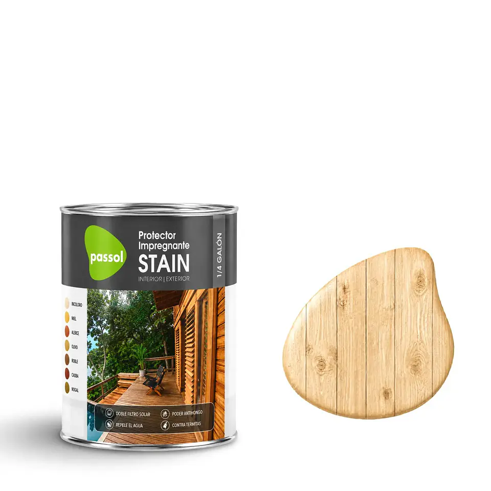 IMPREGNANTE STAIN PASSOL INCOLORO 1/4 GLN.0440021 1