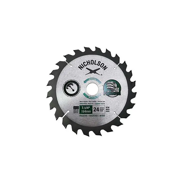 HOJA SIERRA CIRCULAR NICHOLSON 7.1/4