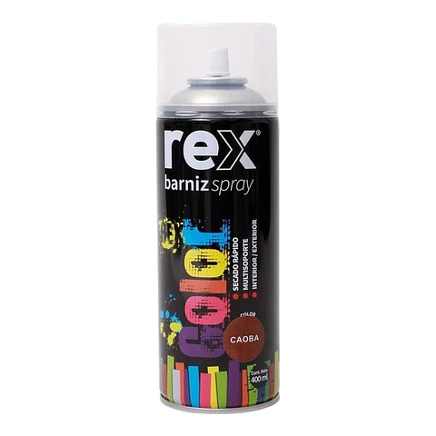 BARNIZ SPRAY REX CAOBA 400ML 60050