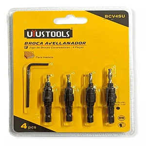 JUEGO BROCA AVELLANADOR UYUSTOOLS 4PZ BCV4SU