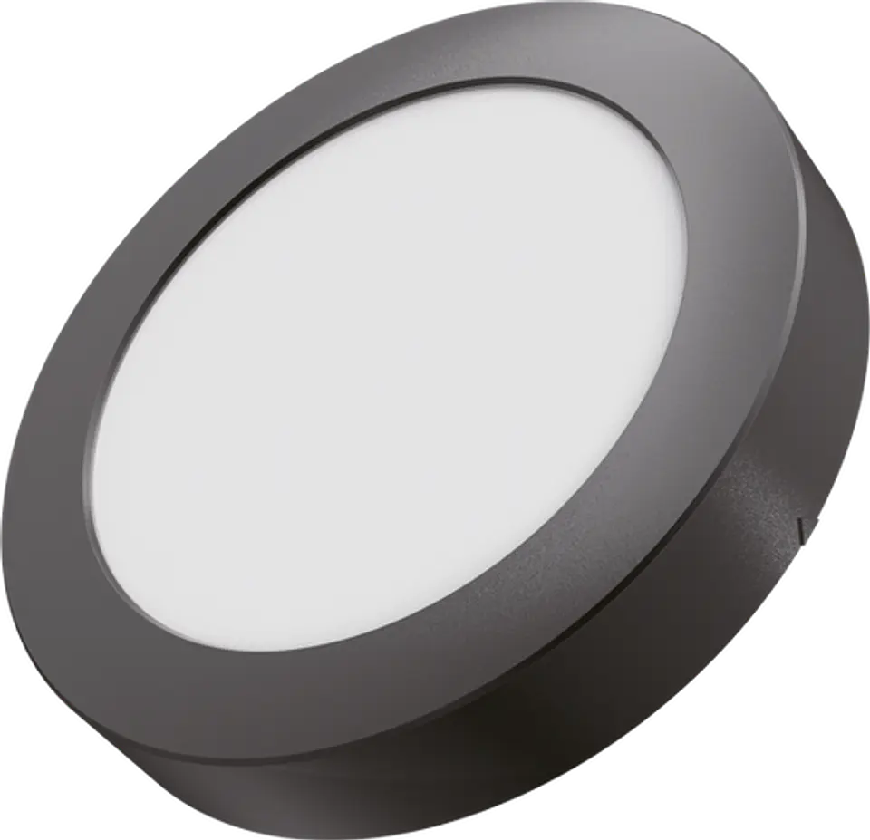 PANEL LED WELLMAX S/P. REDONDO 12W LUZ FRIA/BLACK 1