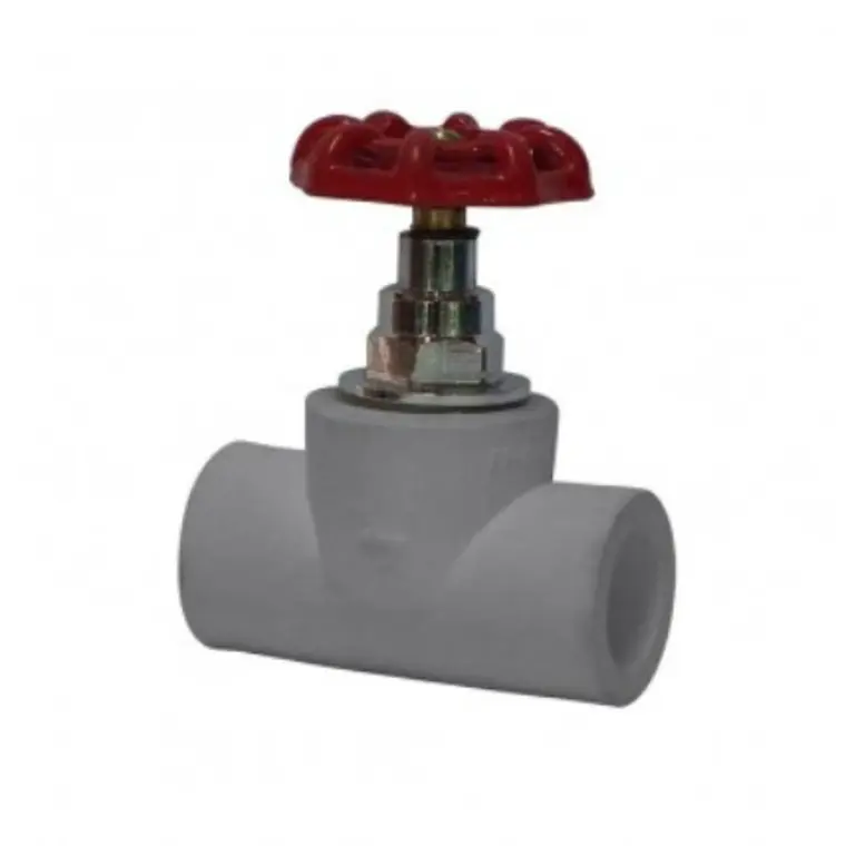 LLAVE PASO PPR 32 MM.GRIS MANILLA METAL ROJA 90103/33304 1