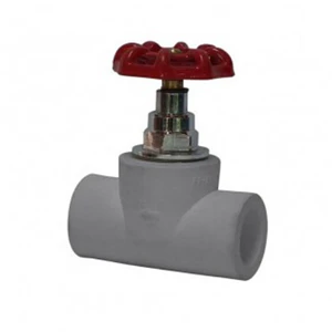 LLAVE PASO PPR 32 MM.GRIS MANILLA METAL ROJA 90103/33304