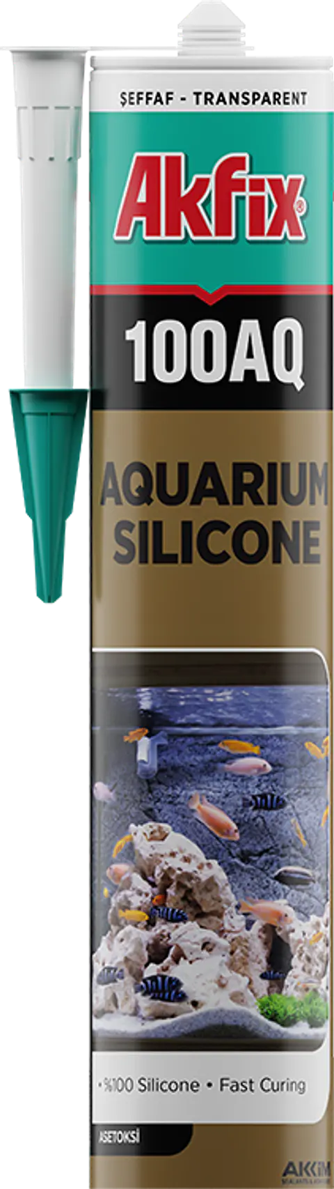 SILICONA AKIFX AQUARIO TRANSPARENTE 100AQ 310ML