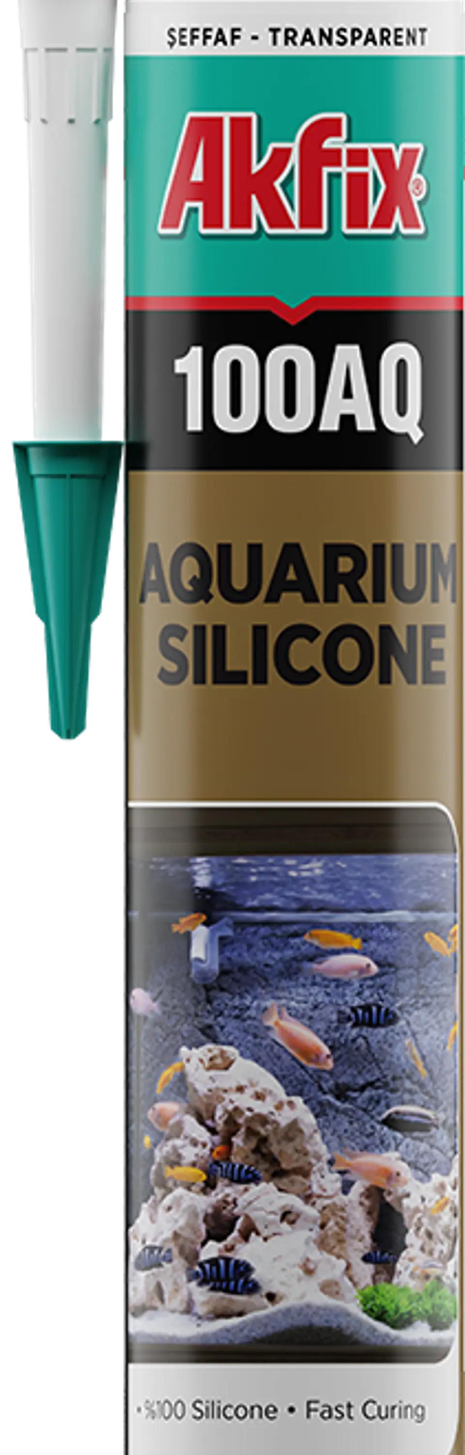 SILICONA AKIFX AQUARIO TRANSPARENTE 100AQ 310ML 1