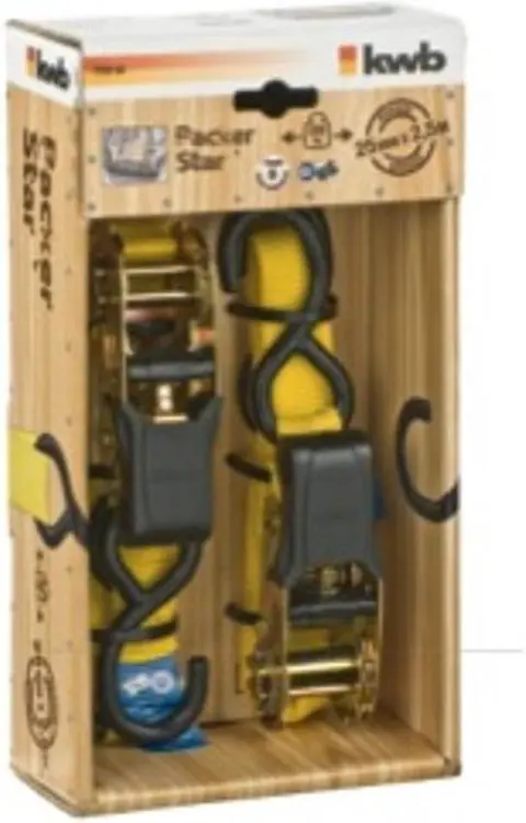 SET CORREA AMARRE KWB 2 CINTAS,GANCHOS 2.5M 772222