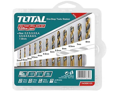 SET BROCAS METAL TOTAL 12 PZS TACSD0125