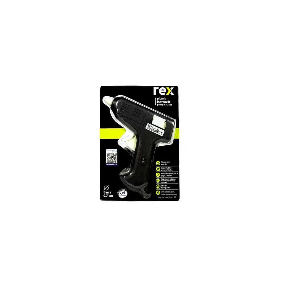 PISTOLA DE SILICONA REX BARRA 0.7 CM.30275/36084 1
