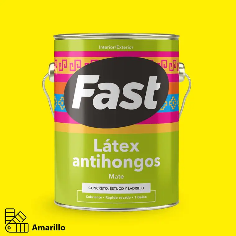 LATEX FAST TRICOLOR AMARILLO GALON 1