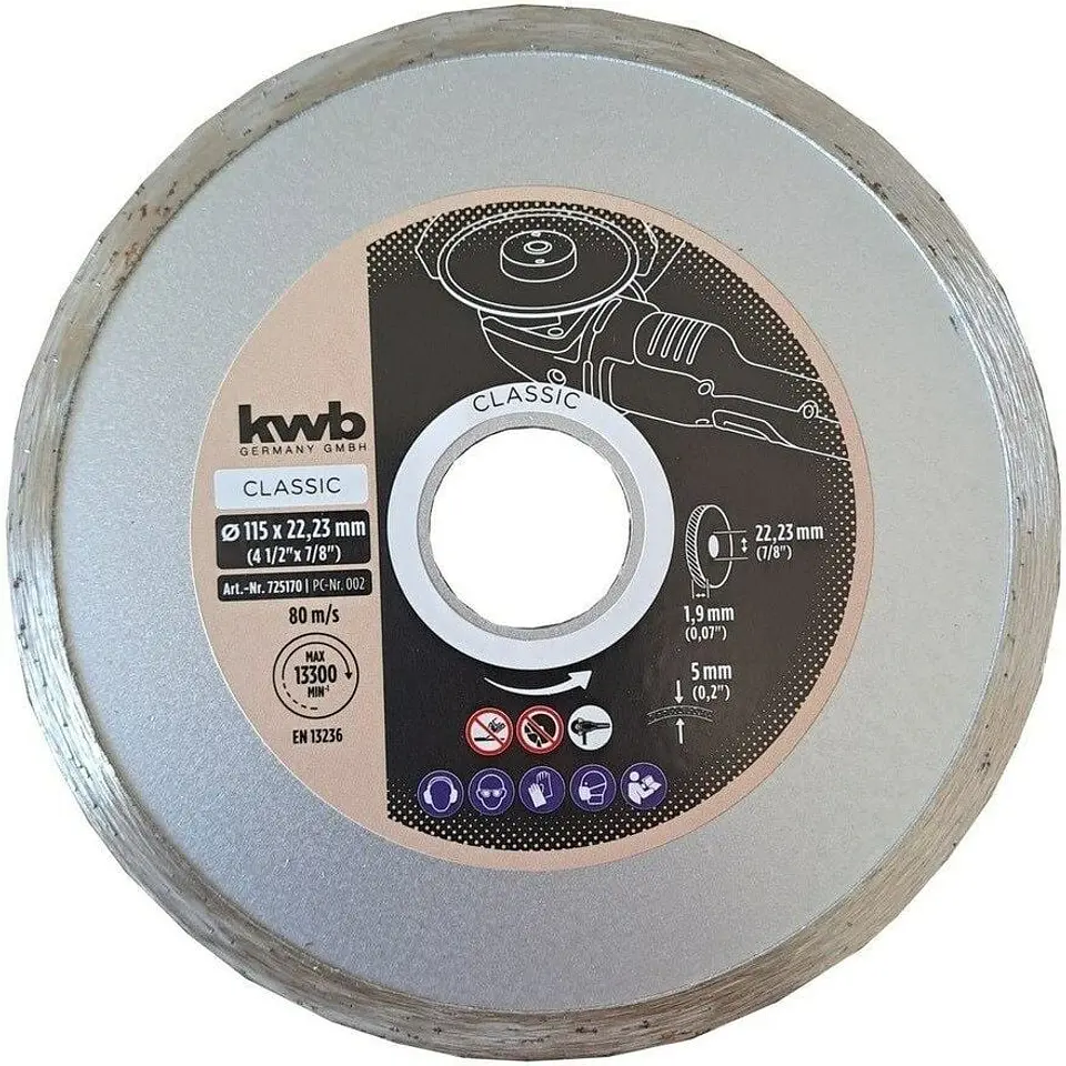 DISCO DIAMANTADO  KWB 4.1/2