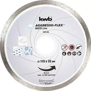 DISCO CORTE DIAMANTADO KWB 115MM.LISO 725140