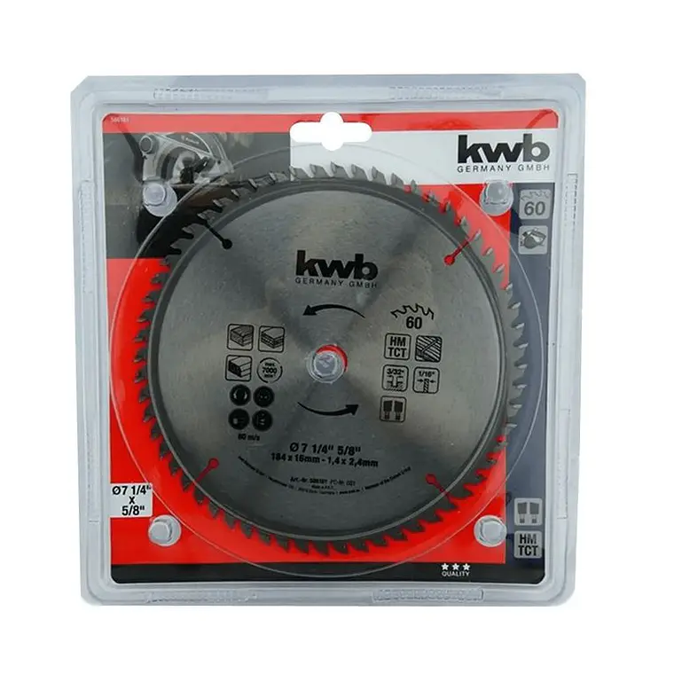 HOJA SIERRA CIRCULAR KWB 7.1/4