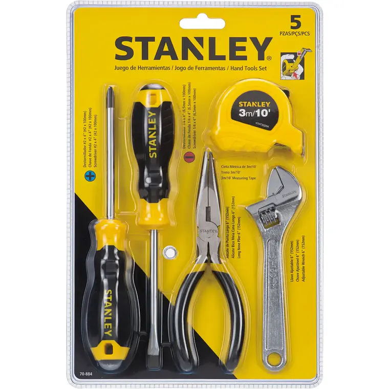 JUEGO HERRAMIENTAS STANLEY 5 PZAS 70-884 1