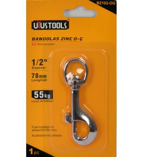 MOSQUETON C/DESTORCEDOR 1/2" UYUSTOOLS BZ102-OG