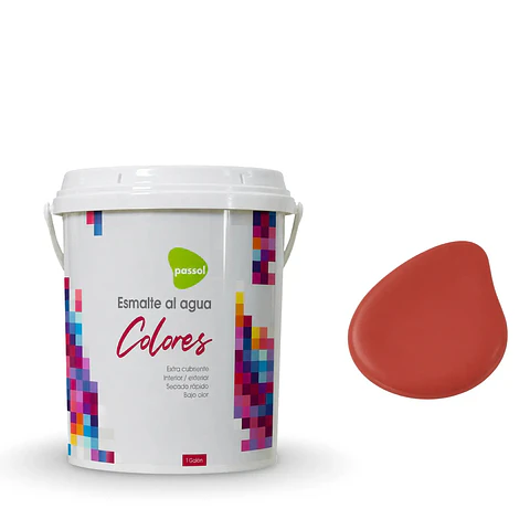 ESMALTE AL AGUA PASSOL DECO ROJO COLONIAL 1GL.101412028