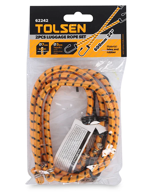 CUERDA ELASTICA TOLSEN 2 PZAS.600 MM.62242