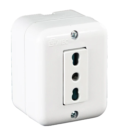 0200TA0545 ENCHUFE MEC S/P SIMPLE 10/16 A.BLANCO