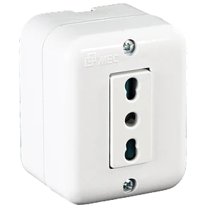 0200TA0545 ENCHUFE MEC S/P SIMPLE 10/16 A.BLANCO