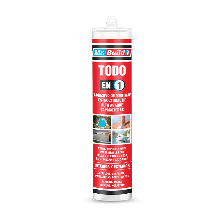 ADH. ESTRUCTURAL TAPAGOTERAS BLANCO MR BUILD 280 Ml. ADHSIL096037 1