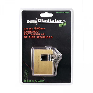 CANDADO SEGURIDAD CORTINA GLADIATOR 60MM CAS860