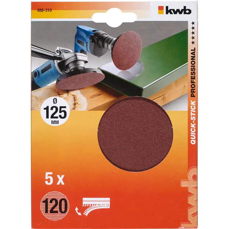 DISCOS LIJA KWB 125MMX5U.N.120488310 1