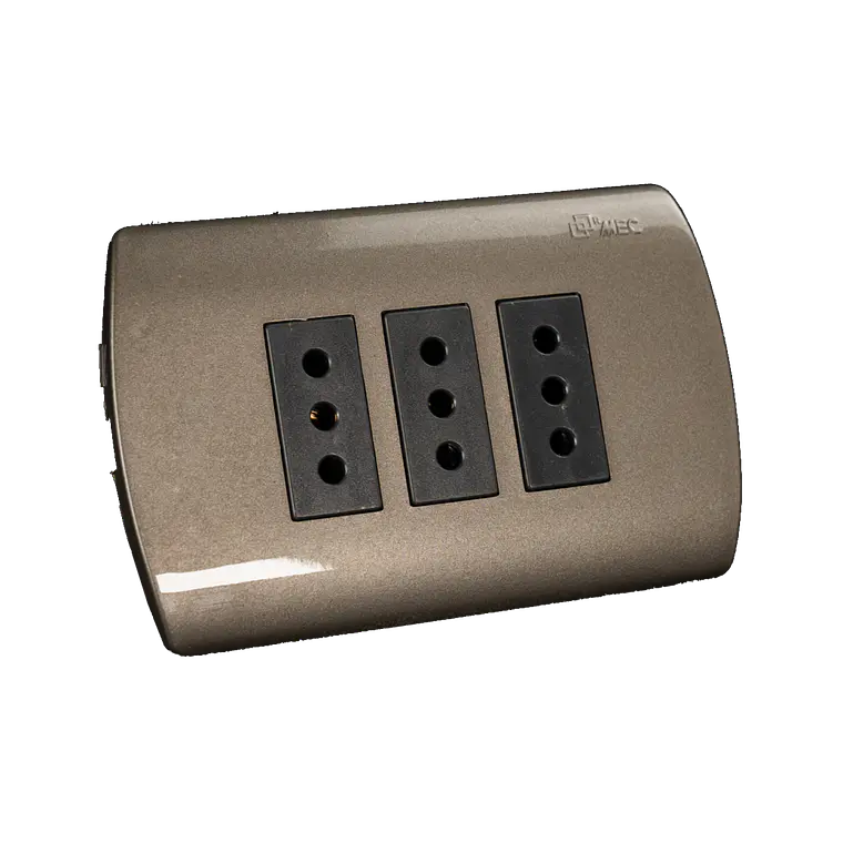 0200TA0523 ENCHUFE MEC EMB.TRIPLE 10 A.GRAFIT 1