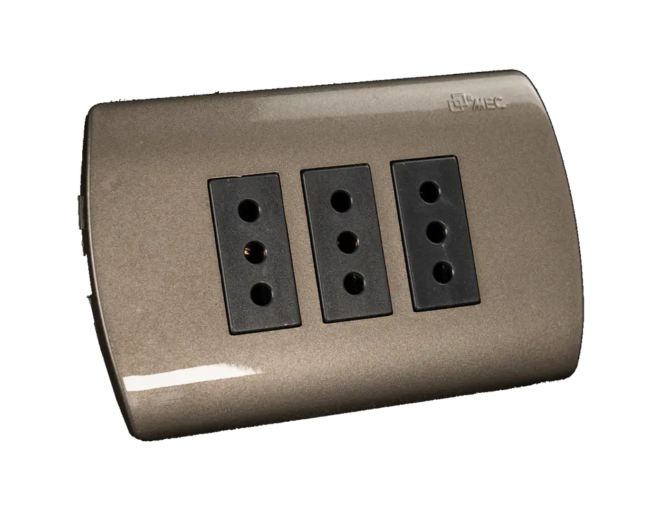 0200TA0523 ENCHUFE MEC EMB.TRIPLE 10 A.GRAFIT 1