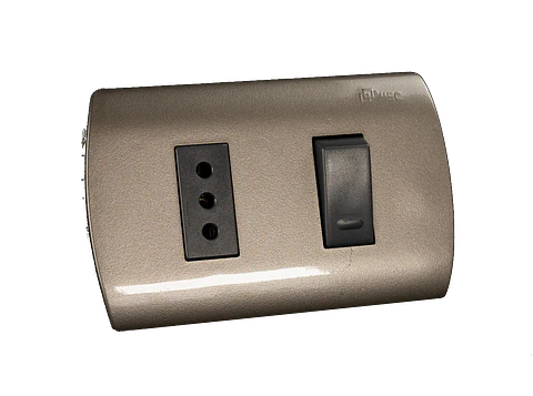 0100IA0309 INTERRUPTOR MEC EMB.9/12+ENCHUFE GRAFIT