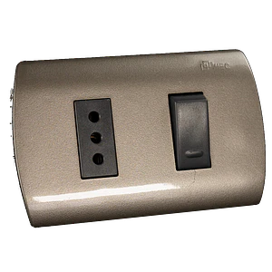 0100IA0309 INTERRUPTOR MEC EMB.9/12+ENCHUFE GRAFIT