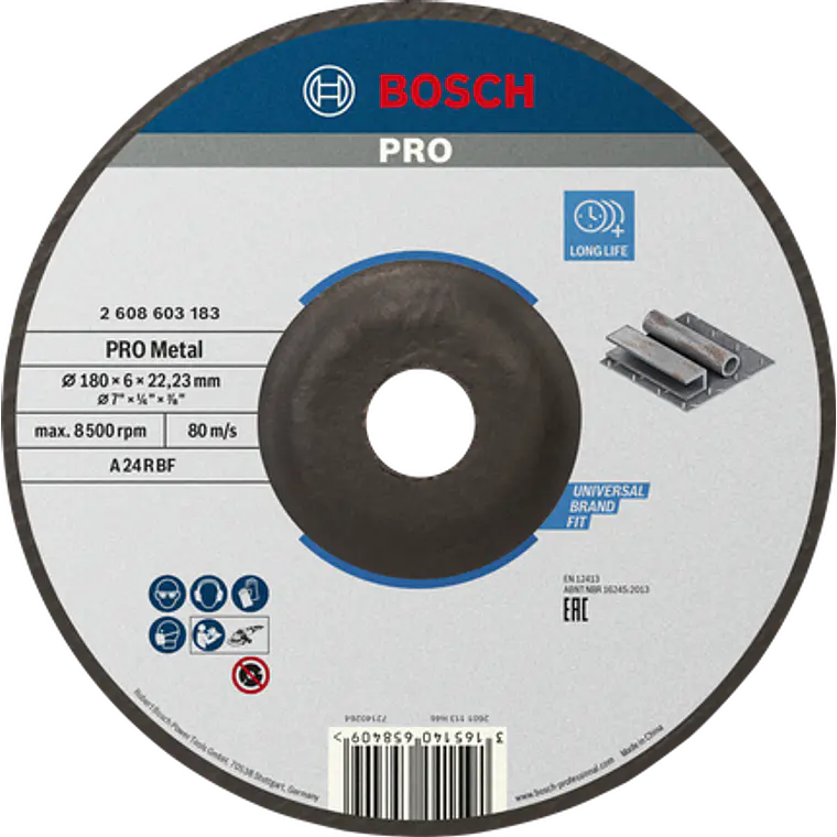 DISCO DESBASTE METAL BOSCH 7