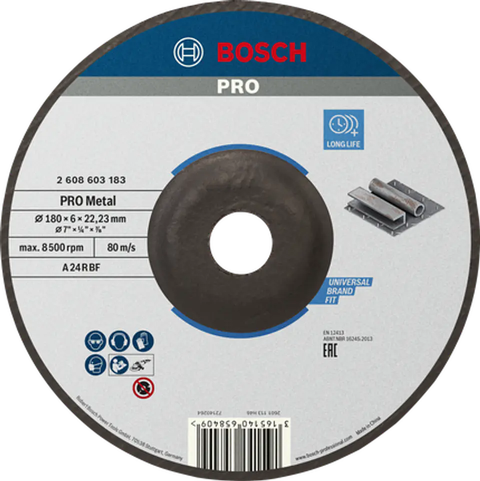DISCO DESBASTE METAL BOSCH 7