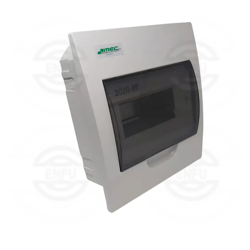 5000TA2954 TABLERO MEC 8 INT. EMB. TAPA TRANSPARENTE 1
