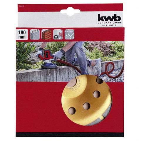 DISCO COPA DIAMANTADO 180 MM KWB 726855 C/TE-DW180