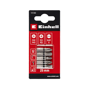 SET 5 PUNTAS TORSION COMBINADAS.EINHELL25MM 131360