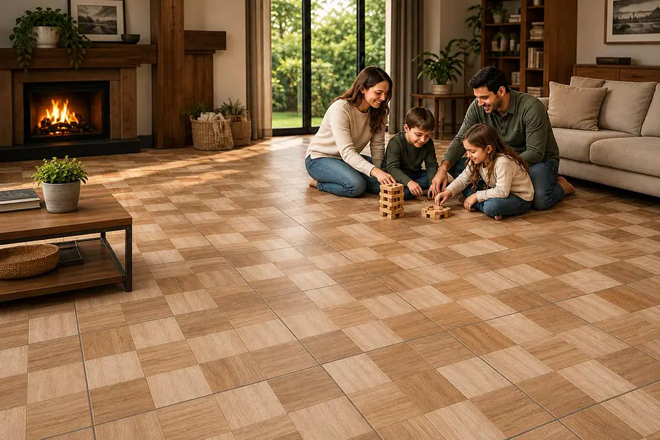CORDILLERA 61X61 MADERA TAWA MIX (2,58-7) 2