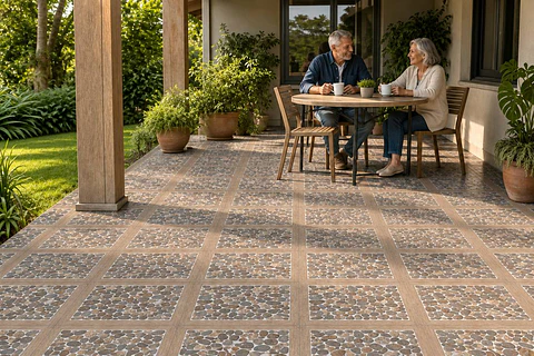 CORDILLERA 45X45 WOODRIVER GRIS (2.08-10) CC