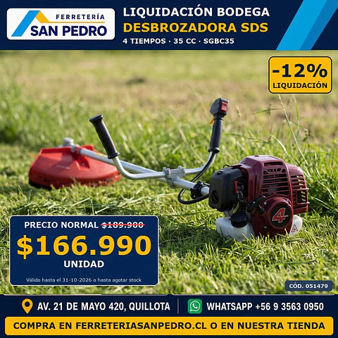 DESBROZADORA SDS COMB. 4T 35CC SGBC35 051479