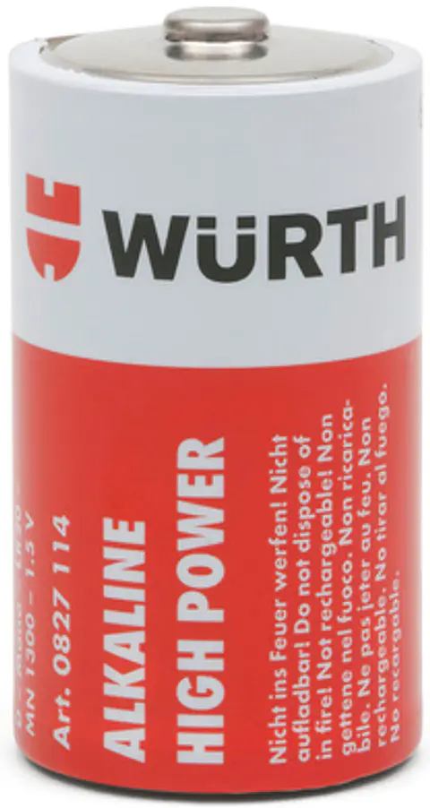 Pila Alcalina D High Power Wurth (1 UND)