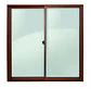 Ventana Aluminio L4000 Madera 100 x 100  - Miniatura 1