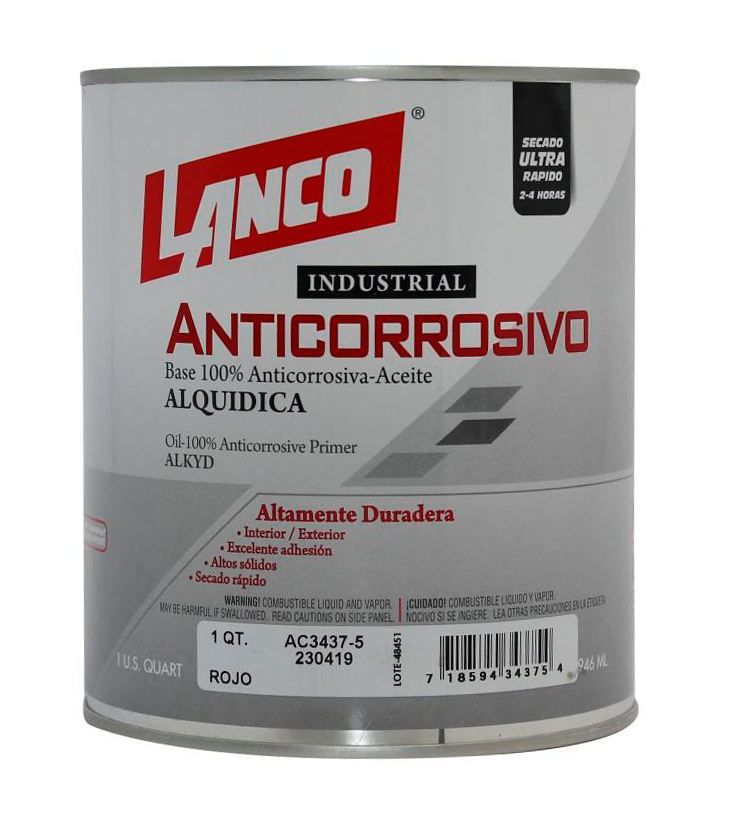Anticorrosivo Industrial 1/4 Galón Lanco