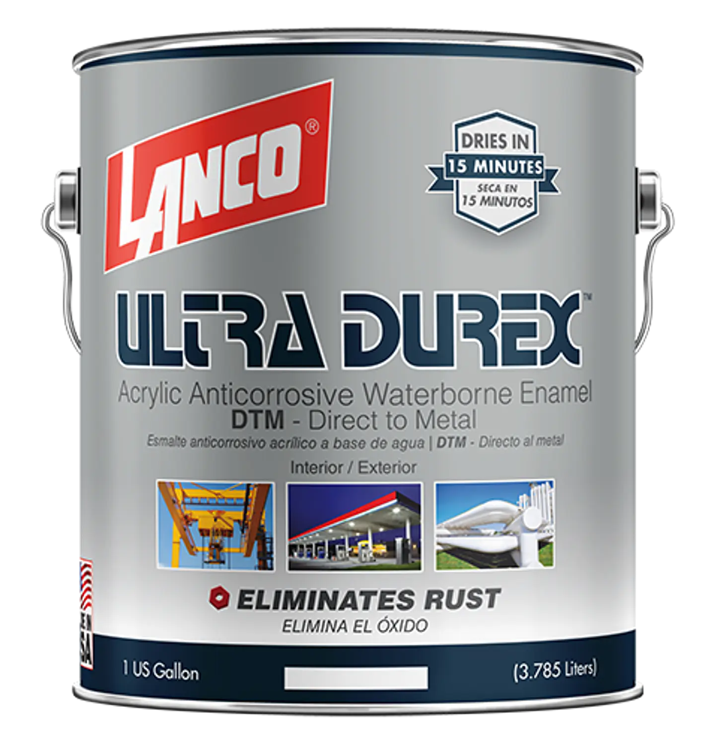 Anticorrosivo Esmalte 3x1 Ultra Durex Galón Lanco 1