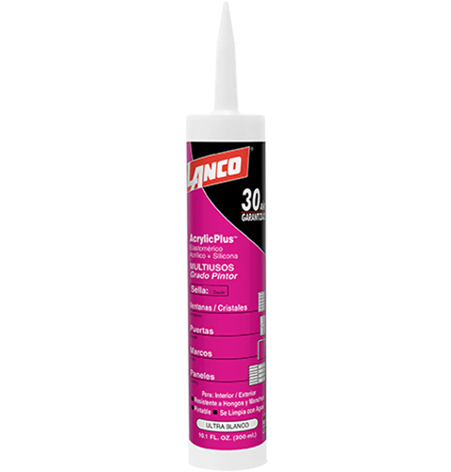 Sellador Pintable AcrylicPlus Blanco 300 ML Lanco CC757-18 1