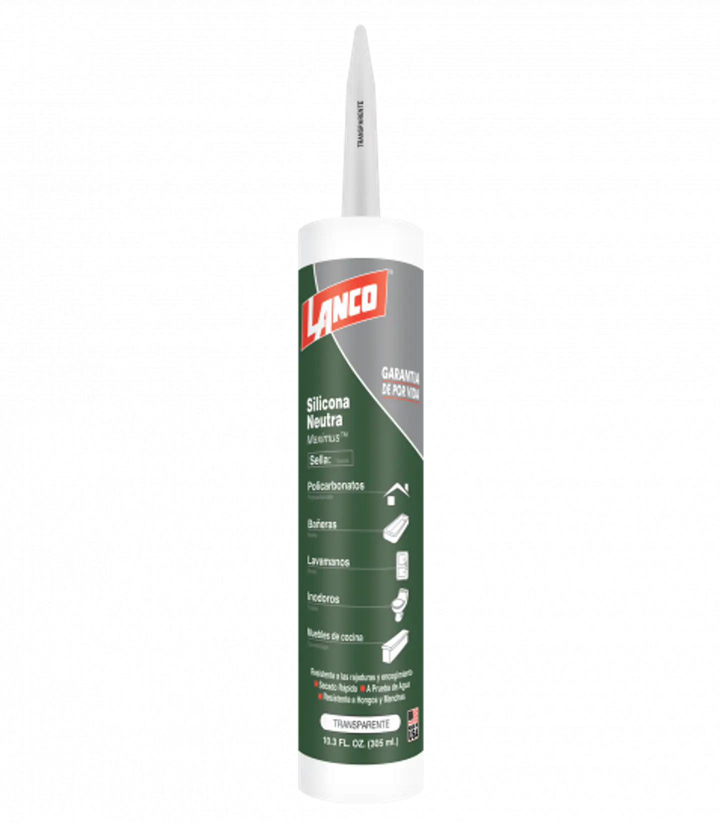 Silicona Neutra Transparente 300 ML Lanco SS296-18 1